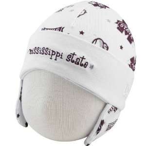  New Era Mississippi State Bulldogs Infant White Ski Knit 