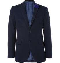 etro embellished cotton moleskin blazer