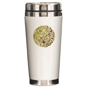    Ceramic Travel Drink Mug Symbolic Yin Yang 