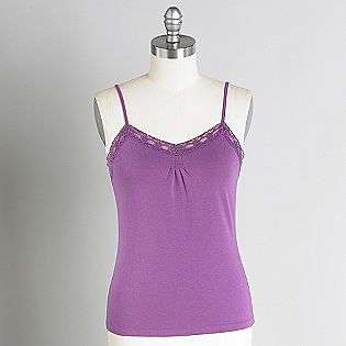 Womens Lace Trimmed Camisole  Covington Clothing Womens Tops 