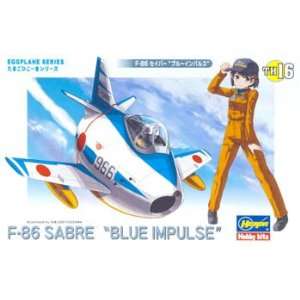   Plane F 86 Sabre Blue Impulse (Plastic Model Airplane) Toys & Games