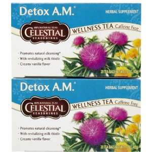 Celestial Seasonings Detox AM Tea Bags, 20 ct, 2 pk  