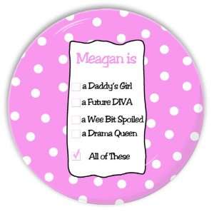 Girls List Personalized Melamine Plate 