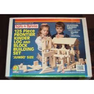   Frontier Kinder Log and Block Building Set   Jumbo Size Toys & Games