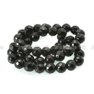    4mm Faceted Round Beads 16, Black Obsidian Arts, Crafts & Sewing
