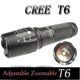 1600 Lumen Zoomable CREE XM L T6 LED 26650 18650 AAA Flashlight Torch 