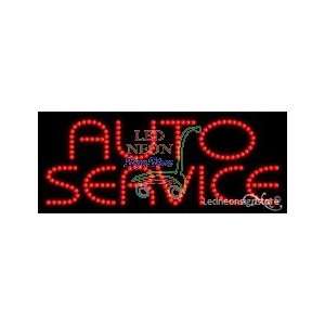 Auto Service LED Sign 11 inch tall x 27 inch wide x 3.5 inch deep 