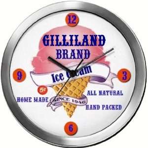  GILLILAND 14 Inch Ice Cream Metal Clock Quartz Movement 