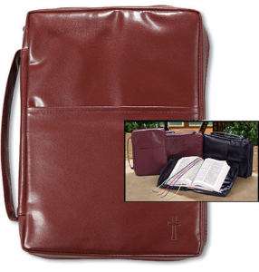 Lg BIBLE CASE COVER Embossed Cross Book QUICK SHIP  