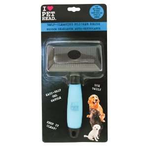  Pet Head Self cleaning Slicker Brush w/ Gel Handle Pet 