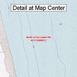  USGS Topographic Quadrangle Map   North of Port Isabel SW 