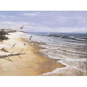  T C Chiu   Deserted Beach / Seagulls