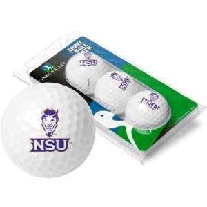  Northwestern State Demons 3 Pack of Logo Golf Balls 