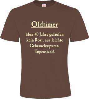 FUNSHIRT Geburtstag T Shirt 18 20 30 40 50 60 Rentner OLDTIMER S M L 