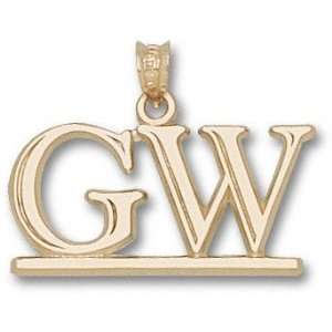 George Washington Colonials 10K Gold GW Pendant  