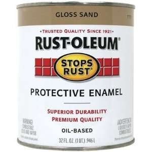    Oleum 7771502 Stops Rust, 32 oz. Quart, Gloss Sand