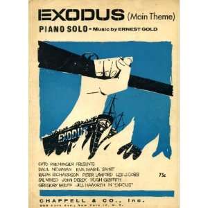  Exodus Vintage 1960 Sheet Music from the Otto Preminger 