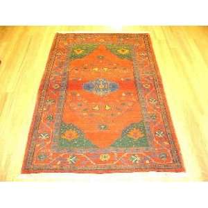    3x5 Hand Knotted Gabbeh Persian Rug   55x36