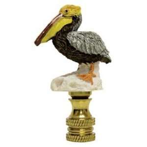  Painted Pelican Finial