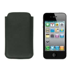     Case for iPhone 4   smooth cow leather   dark green Electronics