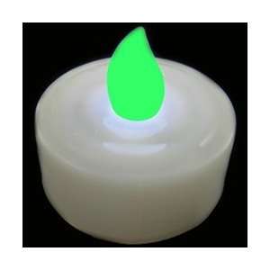  Tea Light Candle, LED Flickering, Green