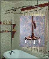 400 COPPER claw foot tub faucet & shower system  