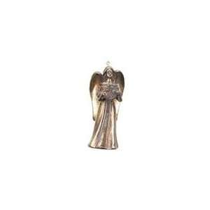  6 Winters Blush Rustic Gold Angel with Harp Christmas 