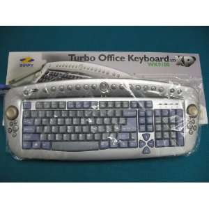  Zippy Turbo Office Keyboard Silver/blue Color