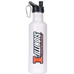  Illinois 26oz Stainless Steel Water Bottle (White) Sports 