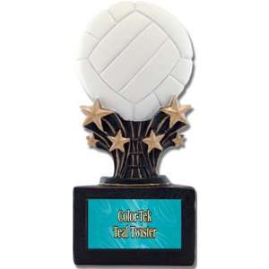  Shooting Star 6 Custom Volleyball Resin Trophies TEAL 
