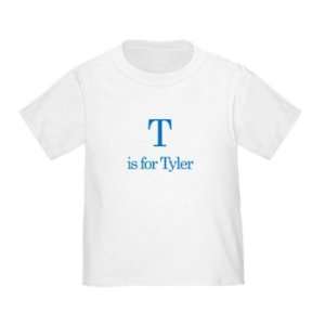  Personalized T is for Tyler Infant Toddler Shirt Baby