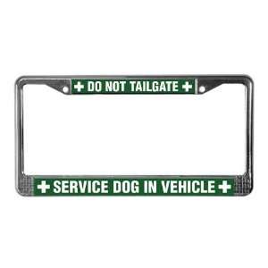  Service Dog K9 License Plate Frame by  