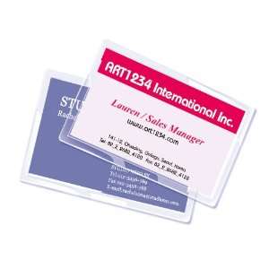   Business Card Size Clear Gloss (100 Pack) (RF10BUSC0100) Office