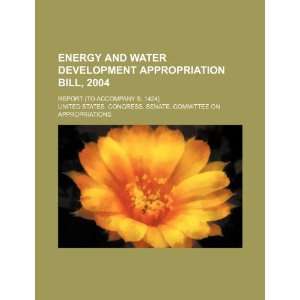  Energy and water development appropriation bill, 2004 