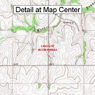  USGS Topographic Quadrangle Map   Liberty SE, Nebraska 