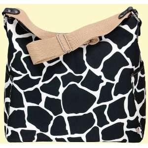  Oi Oi Hobo Black and White Giraffe Print Diaper Bag Baby