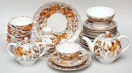Lomonosov Porcelain Tea Set My Garden 23pc  