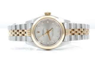 Original Rolex Ladies Oyster Perpetual No Date Factory Silver 