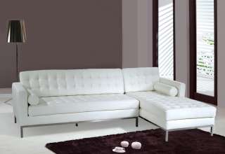 Contemporary Modern Sectional Sofa Full Italian Leather  