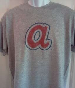 Atlanta BRAVES 1970s Throwback Logo T Shirt X Large  