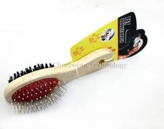 18CM Double sided Pet Dog Cat Brush Hair Grooming Comb  
