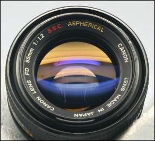 Canon FD 55mmm f/1.2 S.S.C. ASPHERICAL Lens MINT   