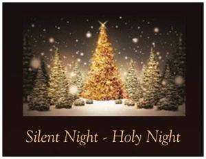 20 CHRISTMAS Trees SNOW Silent Night Greeting Post Cards PRINTED US OR 