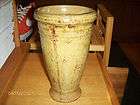 HOSLEY POTTERIES 9 1/4 GREEN VASE USED