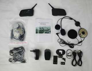 Bluetooth Motorcycle Helmet Intercom Headset 1km Kit 2  