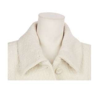 Modernist by Guillaume Fully Lined Wool Blend Coat with Braid Trim 