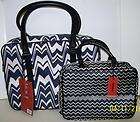 Target Missoni Tote Luggage & Cosmetic Bag BLACK WHITE Zigzag NEW