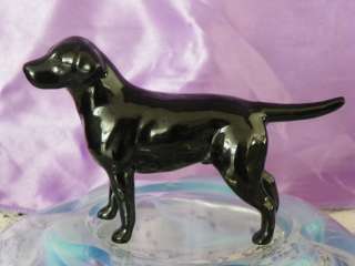 Beswick England black labrador dog gold stamp on bottom collectible 