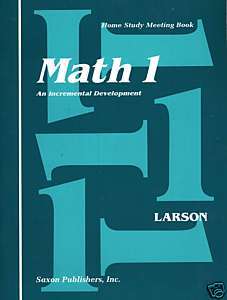 Saxon Math 1 Meeting Book First Edition GRD 1 9781565770225  