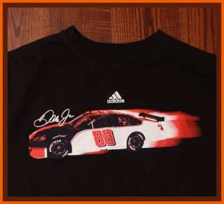 Dale Earnhardt Jr NASCAR Racing Adidas T Shirt Large  